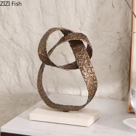 Decorbites™ Geometrische Skulptur Marmor-Basis Schreibtisch-Dekoration Ästhetik Dekor Zuhause Raum