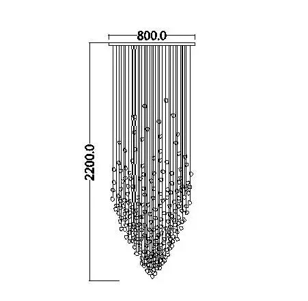 Modern Crystal Staircase Chandelier