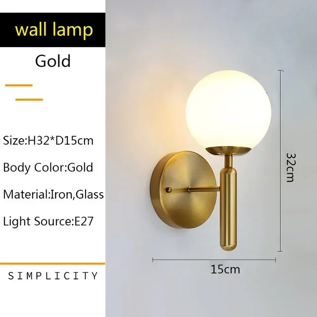 Decorbites™ Glas-Kugel-Hängeleuchter: Moderne LED-Deckenleuchte, nordischer Stil für die Hausbeleuchtung