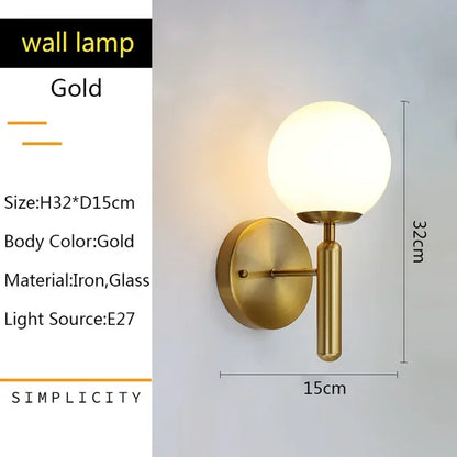 Decorbites™ Glas-Kugel-Hängeleuchter: Moderne LED-Deckenleuchte, nordischer Stil für die Hausbeleuchtung