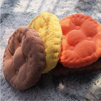Decorbites™ Samt-Kord Cord-Sitzkissen mit Knopfmuster für Boden im Innenbereich Wohnzimmer Balkon Meditation