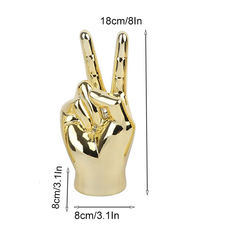Decorbites™ Hand-Liebesgeste-Figur Skulptur für Zuhause und Schreibtisch-Dekoration