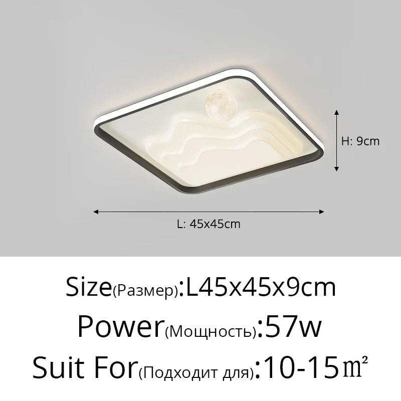 White Modern LED Chandelier