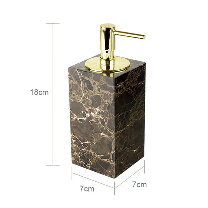 Decorbites™ Emperador Dunkel-Marmor Badezimmerset mit Luxus-Zubehör
