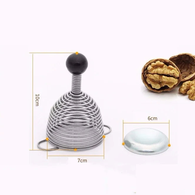 Decorbites™ Küchen-Nussknacker-Werkzeug Goldene Glockenabdeckung Edelstahl-Schalenbrecher-Zerschmetterer