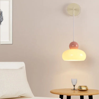 DecorBites™ Iron Nordic LED Wall Light Fixture Glass Adjustable Bedside Lamp