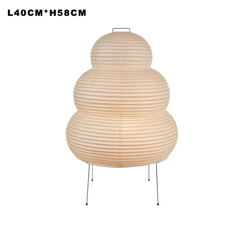 DecorBites™ Japanese Style Paper Floor Lamp for Home Décor and Lighting