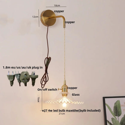 Decorbites™ LED-Wandleuchte Leiste Schlafzimmer Arbeitszimmer Klarer Glas Nachttischlampe Moderne Treppenbeleuchtung