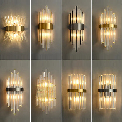 Decorbites™ Kristall-Wandleuchte: Elegante goldene LED-Wandleuchte für Schlafzimmer, Wohnzimmer & Badezimmer