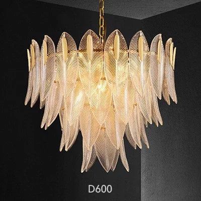 Decorbites™ Glasblatt-Luxus-Lüster LED-Hängeleuchten für modernes Wohnzimmer