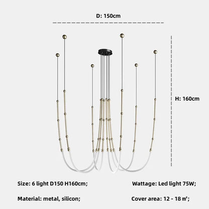 Decorbites™ Bambus-Hängeleuchten: Nordische Loft-Treppen-LED-Lampen für minimalistisches Dekor