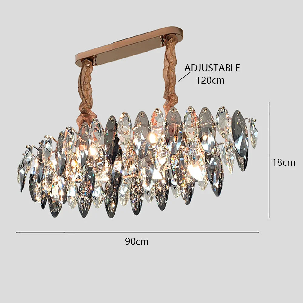 Decorbites™ Kristall dimmbare LED-Pendantleuchten: Moderne Innenraum-Kunsthängeleuchten