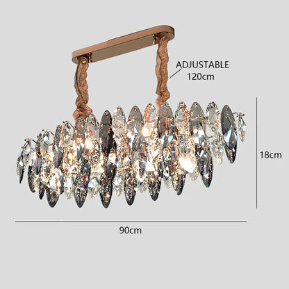 Decorbites™ Kristall dimmbare LED-Pendantleuchten: Moderne Innenraum-Kunsthängeleuchten