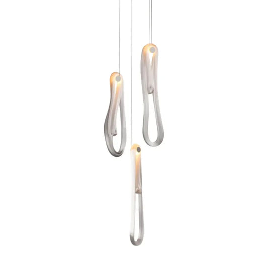 DecorBites™ Elegant LED Glass Chandelier for Luxury Home Decor