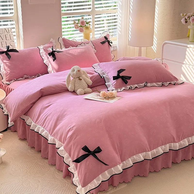 Polyester Lace Bed Skirt