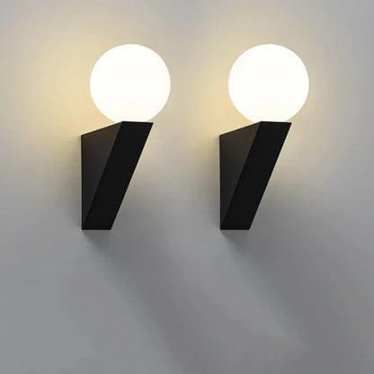 Decorbites™ Glas-Kugel Moderne G9 LED Wandlampe, 9W Innen-Wandlampe für Schlafzimmer und Wohnzimmer