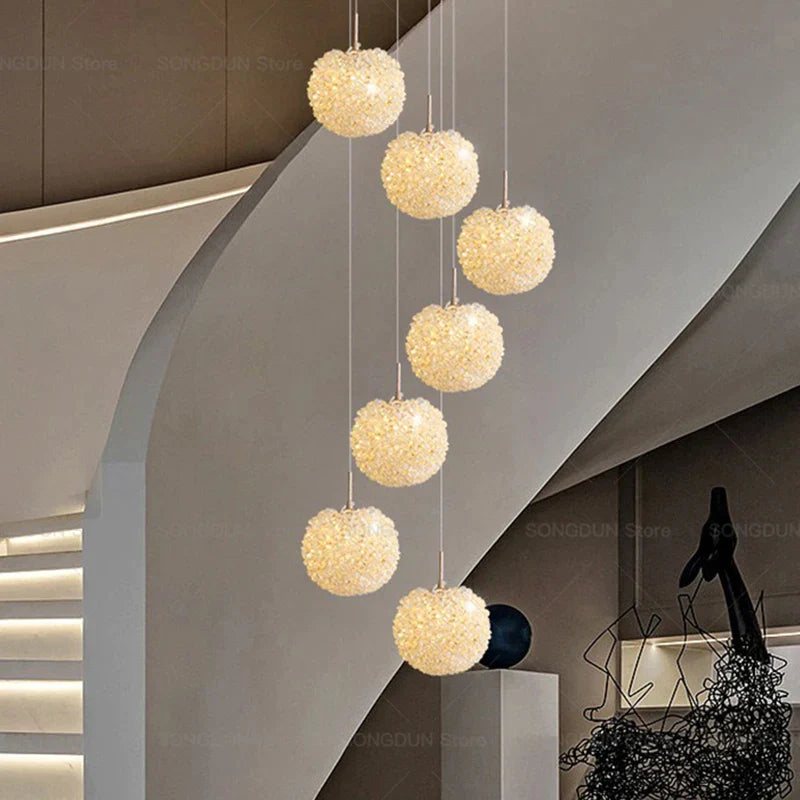 Decorbites™ Kristall-Runder Raum-Lüster - Elegante & Romantische Beleuchtung für Modernes Nachttisch-Dekor