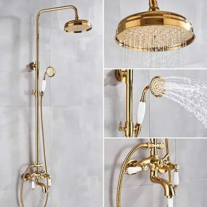 Decorbites™ Zweihand-Regendusche-System mit Schiebeschiene - Wandmontierter Badezimmer-Mischer