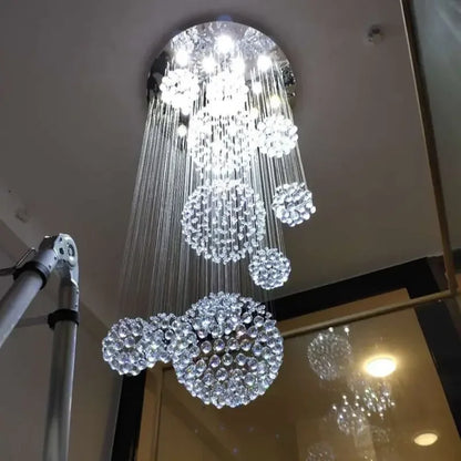 Decorbites™ Kristallkugel-LED-Kronleuchter: Moderne Luxus-Pendantbeleuchtung für das Wohnzimmer