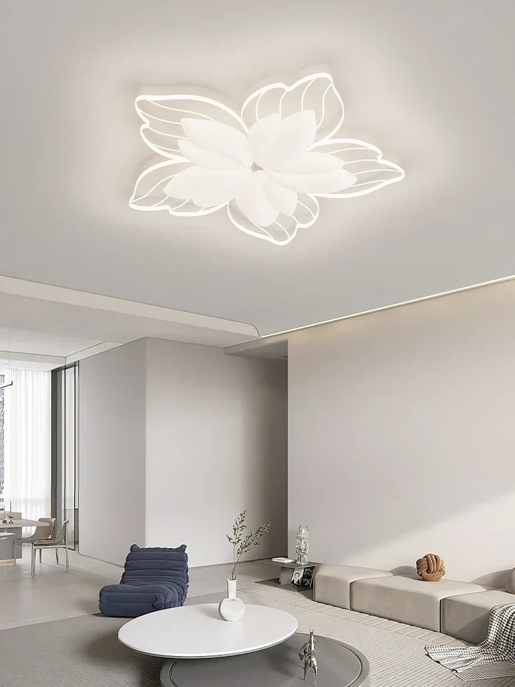 Decorbites™ LED Blütenkronleuchter weiß Deckenlampe für Schlafzimmer Wohnzimmer Dekoration