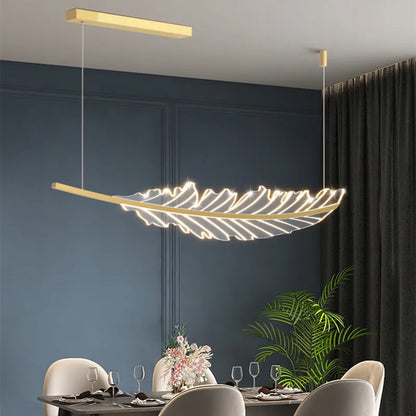 Decorbites™ Blattförmige Goldene Kronleuchter für Wohnzimmer, Esszimmer, Küche und Café