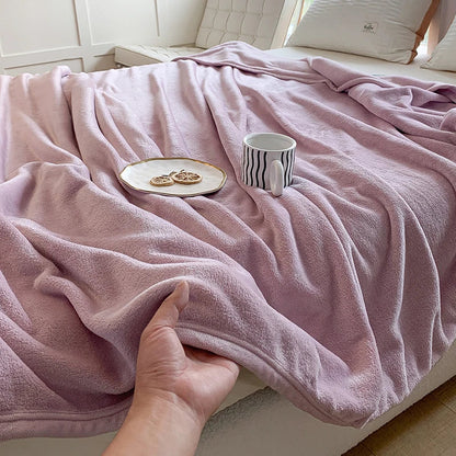 Decorbites™ Korallen-Samtfutter Sommerdecke: Extra weich, hautfreundlich, maschinenwaschbar