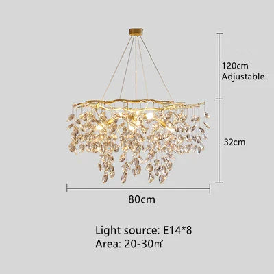 Decorbites™ Kristallzweig-Anhänger-Lüster für die Innenraumdekoration Leuchtenarmaturen