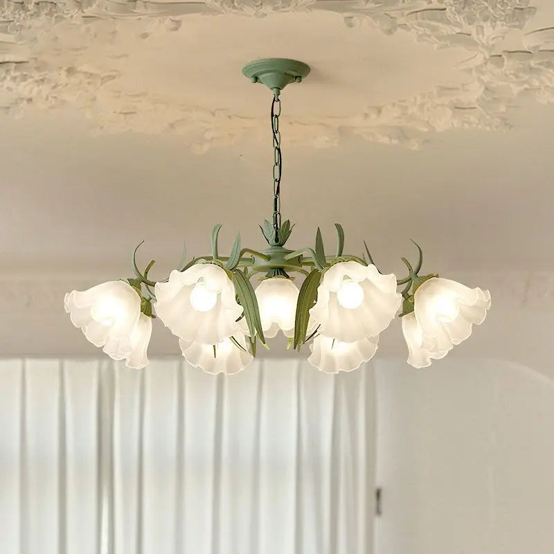 Decorbites™ Französisches Retro-LED-Blütenkronleuchter für Schlafzimmer, Restaurant, Wohnzimmer