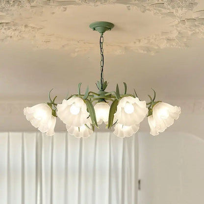 Decorbites™ Französisches Retro-LED-Blütenkronleuchter für Schlafzimmer, Restaurant, Wohnzimmer
