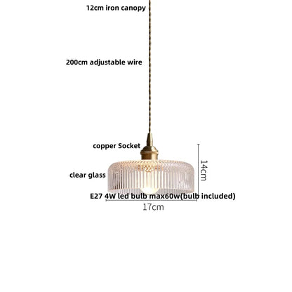 DecorBites™ Green Glass LED Pendant Lights, Adjustable Nordic Modern Hang Lamp for Bedroom, Kitchen, Hotel