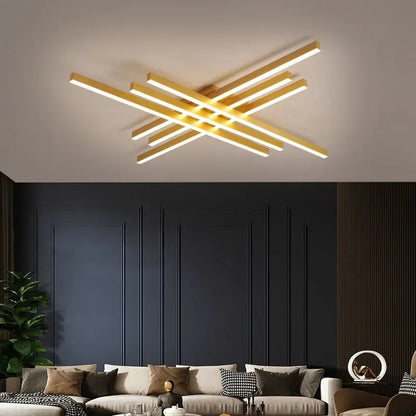 Decorbites™ Gold Schwarz Aluminium LED-Kronleuchter für Schlafzimmer Esszimmer Wohnzimmer Beleuchtung