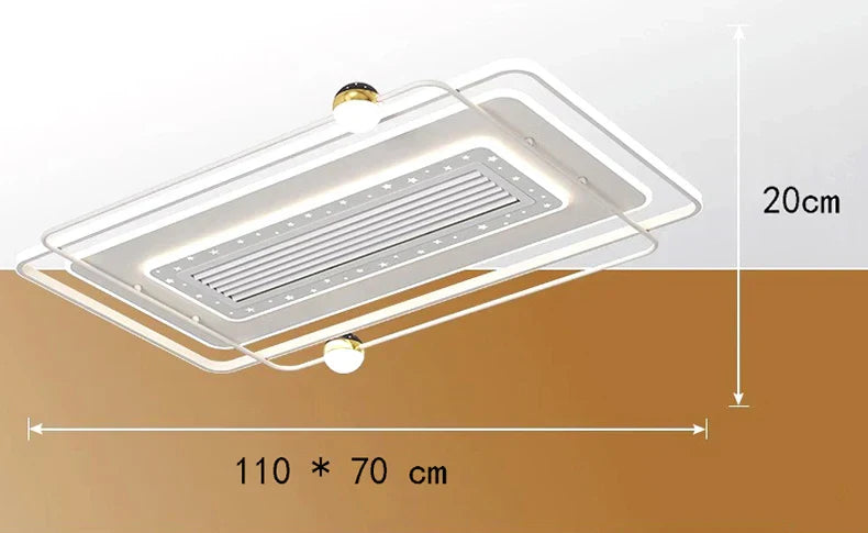 Decorbites™ Kinderzimmer-Deckenventilator mit Fernbedienung und modernem LED-Licht
