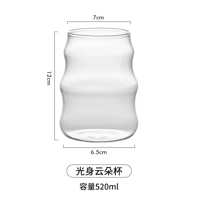 Decorbites™ Glas-Kaffeetassen-Set für Tee, Bier, Saft – Hitzebeständige transparente Becher