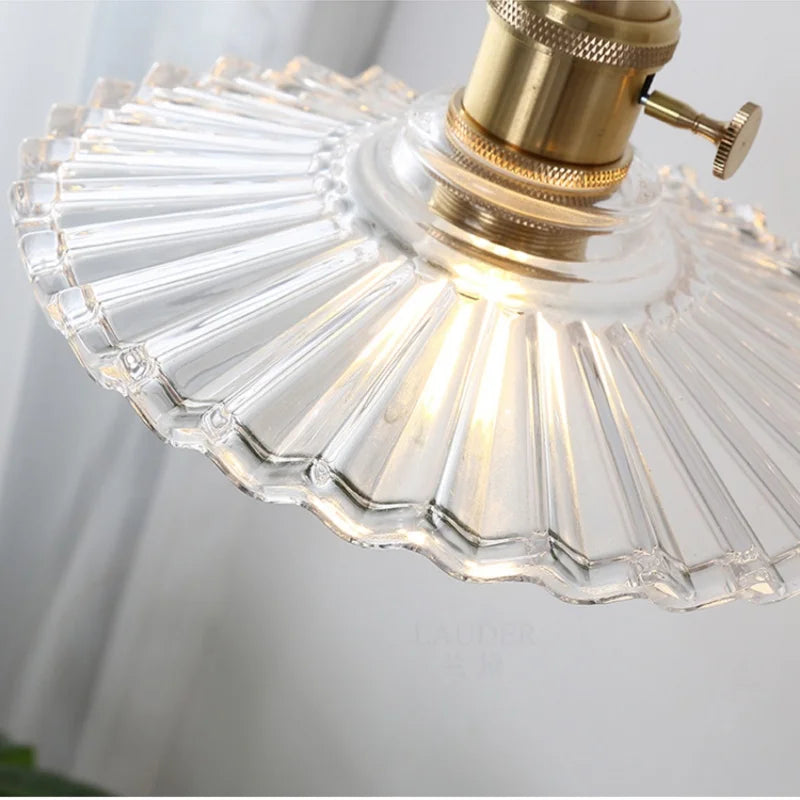Decorbites™ Glas-Kupfer-LED-Hängeleuchte mit Drahtverstellung und Drehschalter