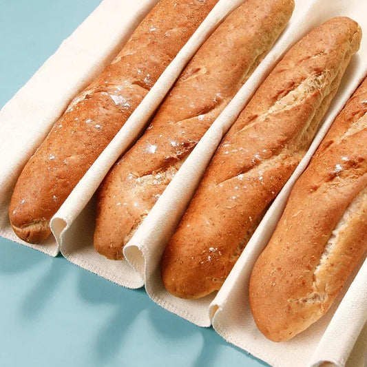 Decorbites™ Baumwolltuch für Baguette-Gärung für Backutensilien & Brotformen