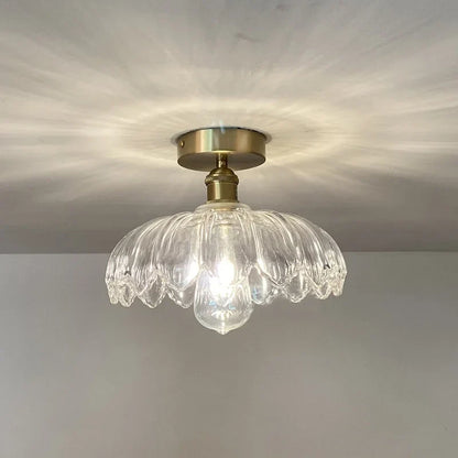 Decorbites™ Grüne Glas-LED-Deckenleuchte Moderne Eisen-Kupfer Lampara Techo für die Wohnraumausstattung