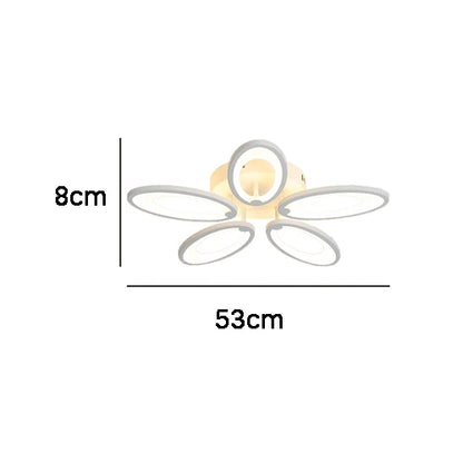 Decorbites™ 5-Lichtiges Acryl-LED-Deckenleuchter für modernes Wohnzimmer und Schlafzimmer