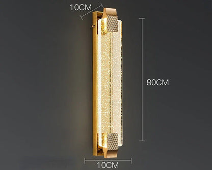DecorBites™ Crystal Wall Lamp - Luxury Living Room Decor, Bedroom & Aisle Lighting