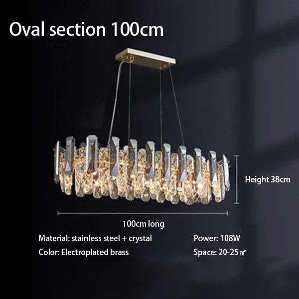 Decorbites™ Kristall-LED-Kronleuchter: Moderne Luxusraumdekoration Pendelleuchte für Zuhause, Schlafzimmer, Restaurant & Decke