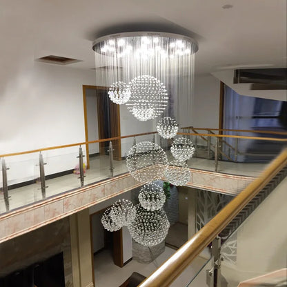 Decorbites™ Kristallkugel-LED-Kronleuchter: Moderne industrielle Hängelampe für das Wohnzimmer