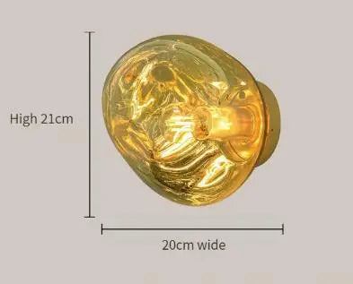 Nordic Lava Glass Wall Lamp