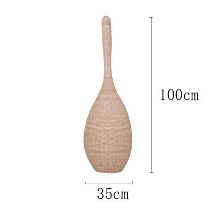 Decorbites™ Bambus-Bodenleuchte: Einzigartige Rattan-Lampe für Wohnzimmer, Schlafzimmer und Teehäuschen-Dekoration