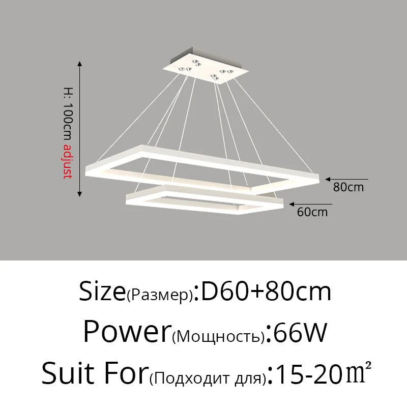 Decorbites™ LED-Acrylic-Pendantleuchten Moderne Hängelampe für Esszimmer Küchen-Loft-Dekoration