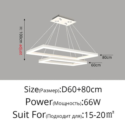 Decorbites™ LED-Acrylic-Pendantleuchten Moderne Hängelampe für Esszimmer Küchen-Loft-Dekoration