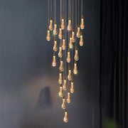 Gold Modern Crystal Chandelier 26-Light Dining