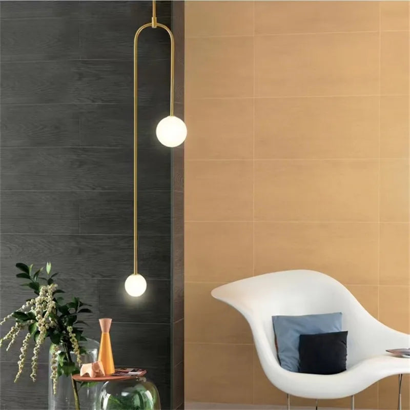 Decorbites™ Schwarz & Gold Minimalistische Eisen-Kronleuchter - Modernes Nordisches Design-Beleuchtung