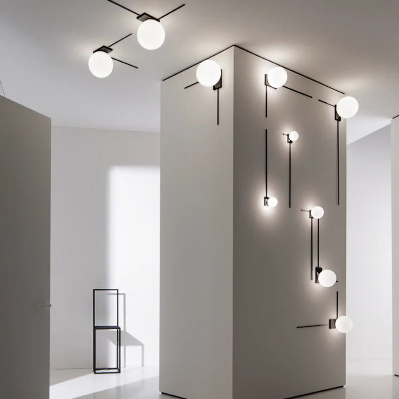 DecorBites™ Glass Ball Wall Lights for Modern Home Decor and Artistic Lighting