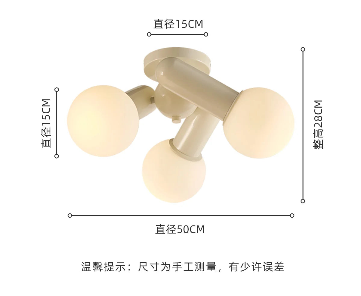 Decorbites™ Sahne Wind LED Deckenleuchte – Modern, warm, einfach für die Hausdekoration