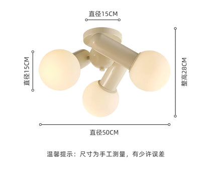 Decorbites™ Sahne Wind LED Deckenleuchte – Modern, warm, einfach für die Hausdekoration