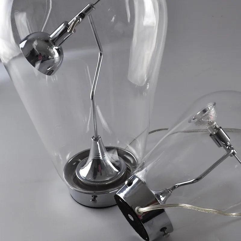 Decorbites™ Lodes Blow Glas-Tischleuchte: Verstellbare moderne Chromleuchte für Zuhause, Laden und Bar